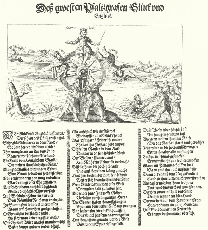 Broszura kpiąca z Króla Zimy, Fryderyka I z Czech, 1621 autorstwa German School