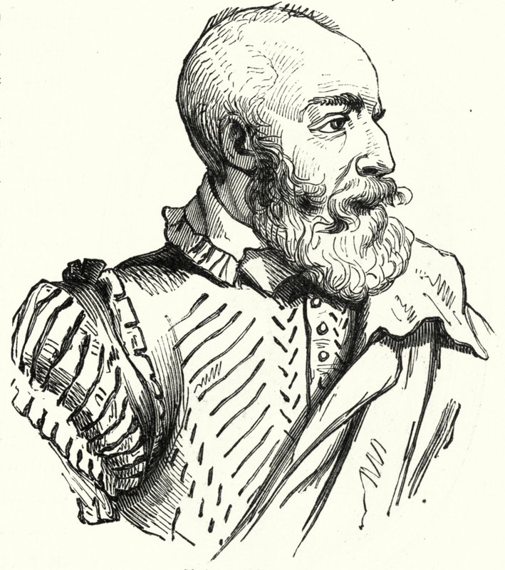Petrus Ramus , francuski humanista i logik zabity w masakrze w dniu św. Bartłomieja (grafika) autorstwa German School