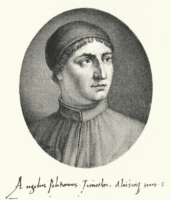 Poliziano, florencki poeta renesansu (grafika) autorstwa German School