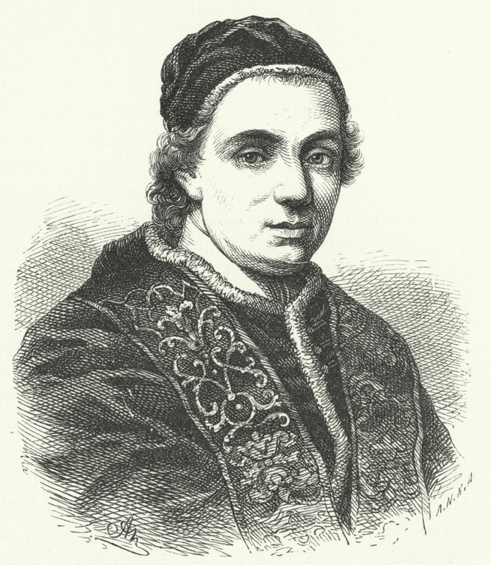 Papież Klemens XIV (rycina) autorstwa German School