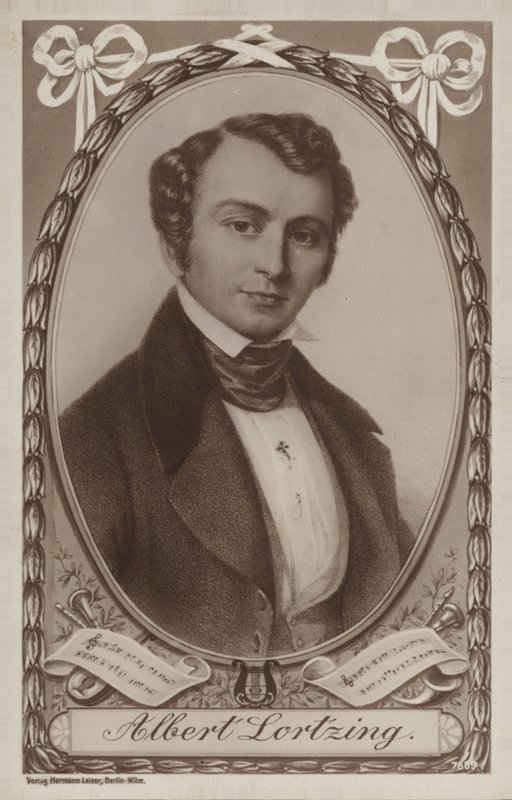 Portret Alberta Lortzinga autorstwa German School