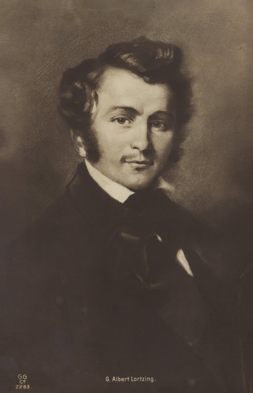 Portret Alberta Lortzinga autorstwa German School