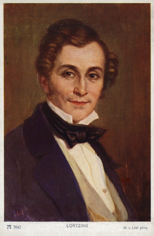 Portret Alberta Lortzinga autorstwa German School