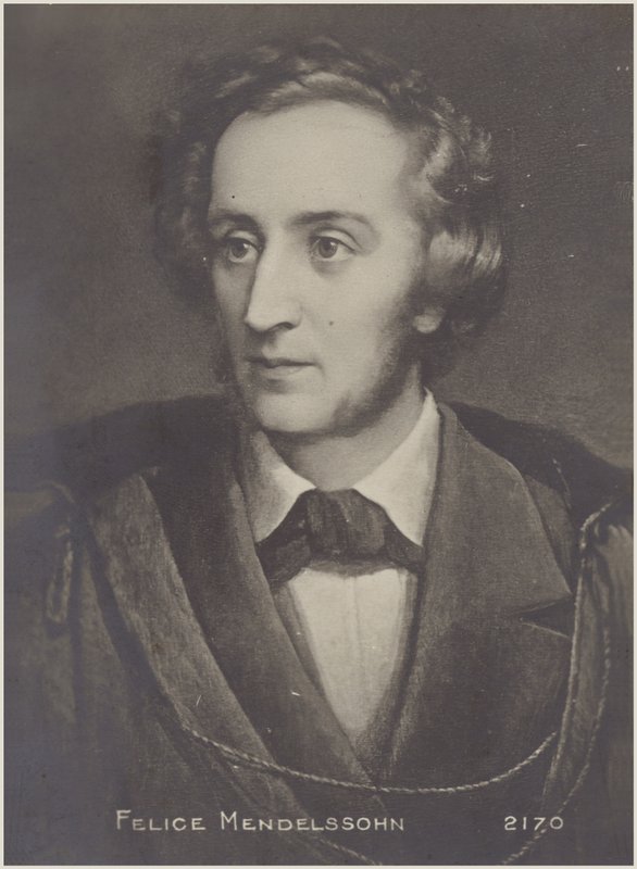 Portret Feliksa Mendelssohna autorstwa German School