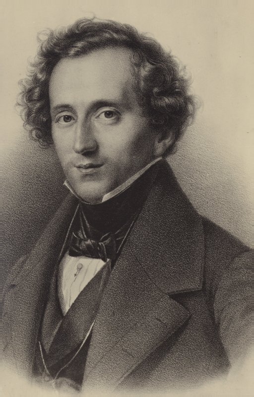 Portret Feliksa Mendelssohna autorstwa German School