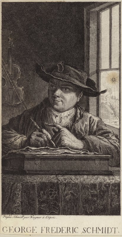 Portret Jerzego Fryderyka Schmidta autorstwa German School
