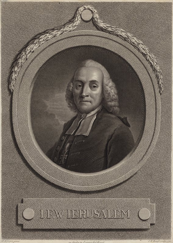 Portret Johanna Friedricha Wilhelma Jerozolima autorstwa German School