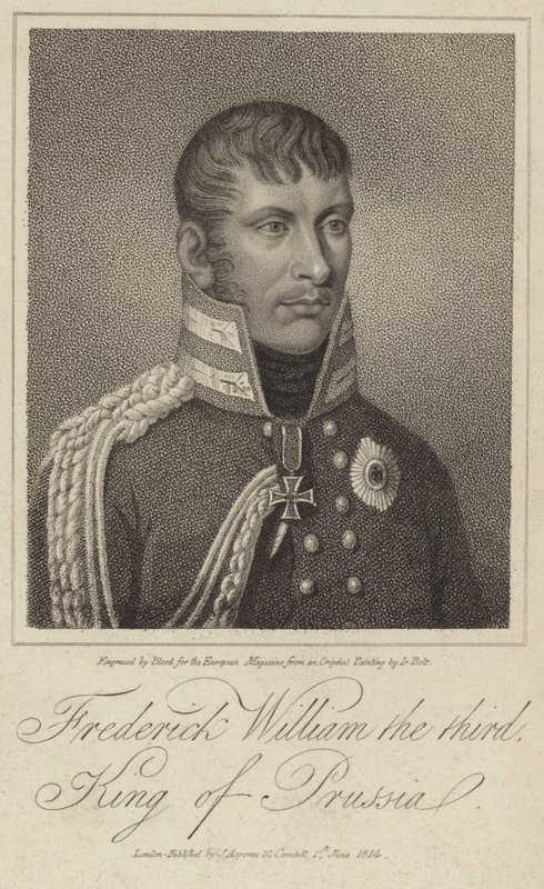 Portret króla Fryderyka Wilhelma III Prus autorstwa German School