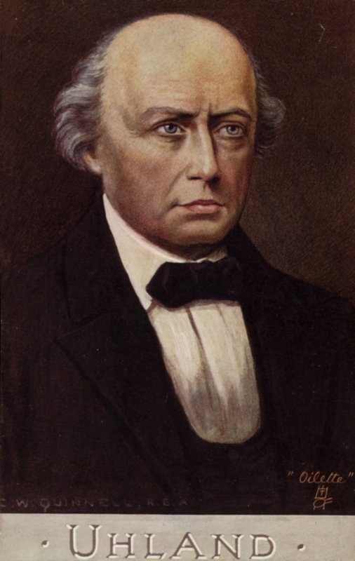 Portret Ludwiga Uhlanda autorstwa German School