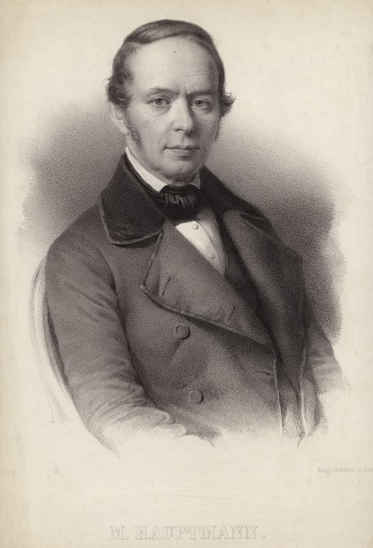 Portret Moritza Hauptmanna autorstwa German School
