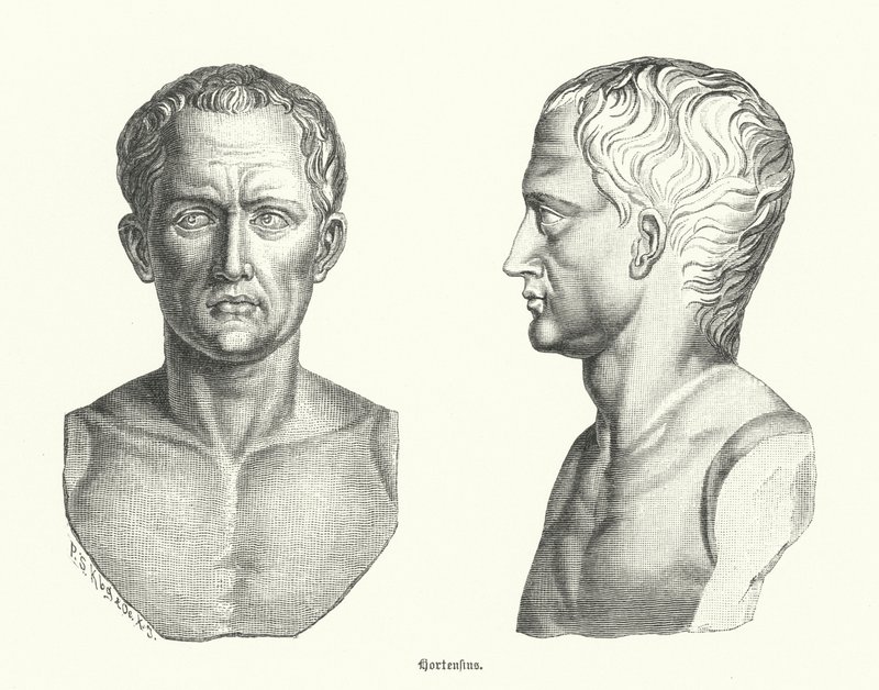 Kwintus Hortensjusz , rzymski polityk i mówca (grafika) autorstwa German School