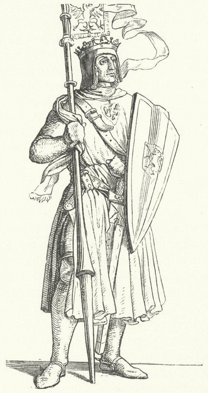 Rudolf Habsburg, król Niemiec (rycina) autorstwa German School
