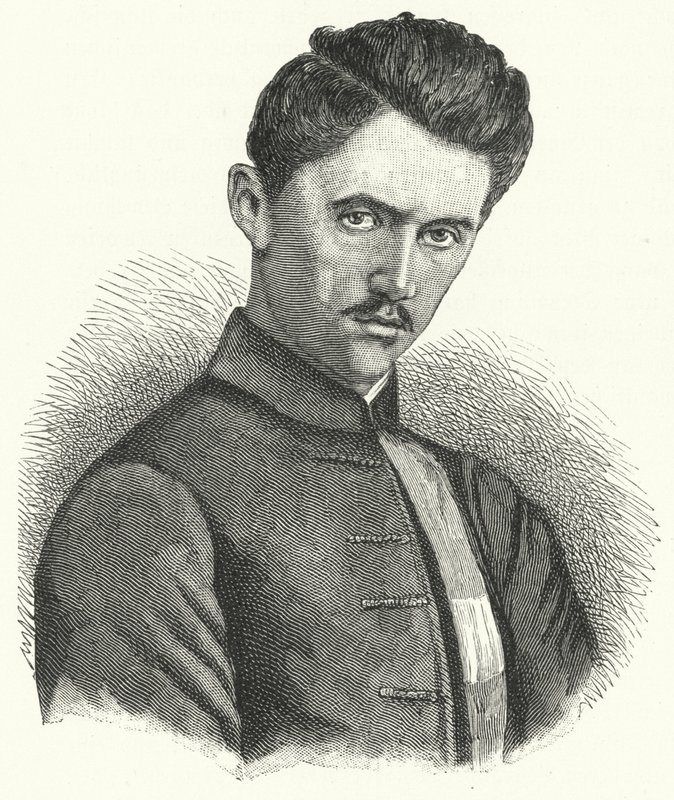 Sandor Petofi, węgierski poeta autorstwa German School