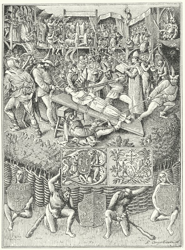 Scena ze średniowiecznego misterium autorstwa German School