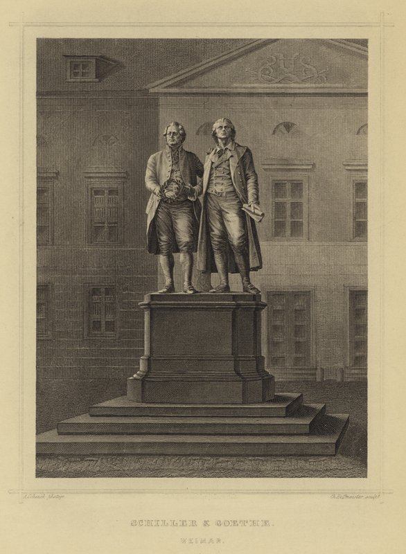 Schiller i Goethe, Weimar autorstwa German School
