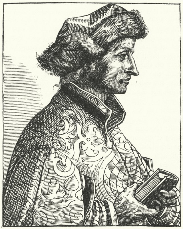 Sebastian Brant, niemiecki humanista i satyryk (grafika) autorstwa German School