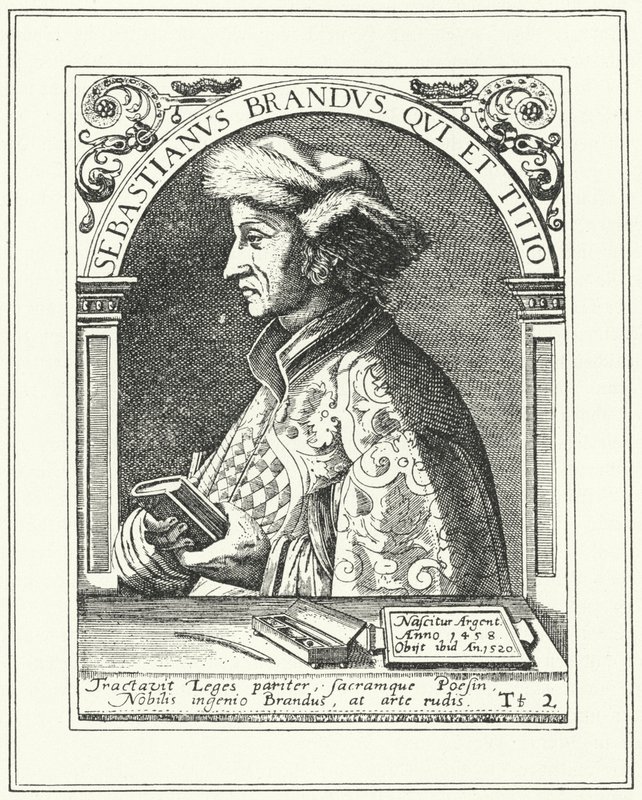 Sebastian Brant, niemiecki humanista i satyryk (grafika) autorstwa German School