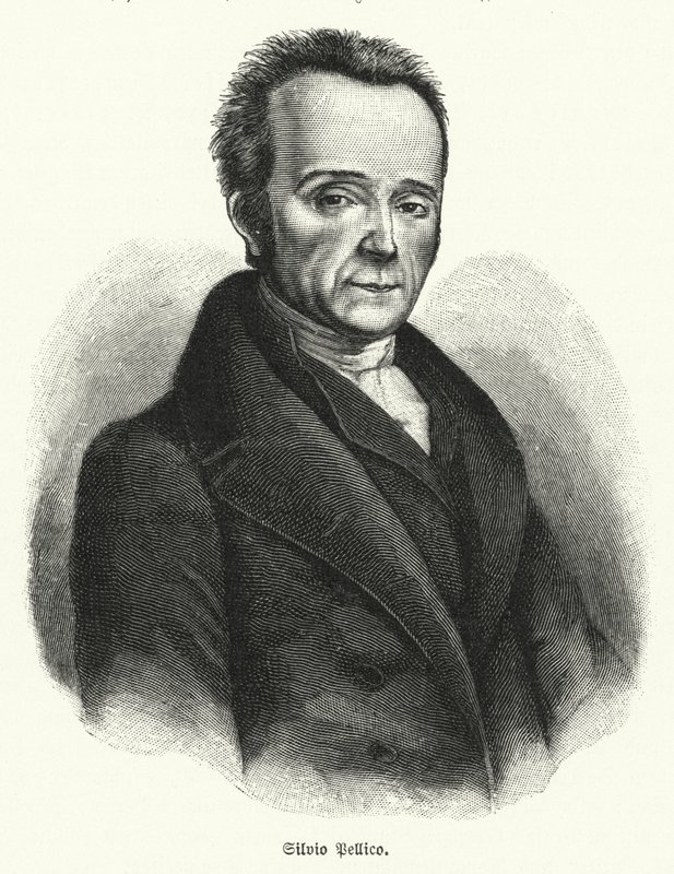 Silvio Pellico, włoski poeta, dramaturg i patriota autorstwa German School