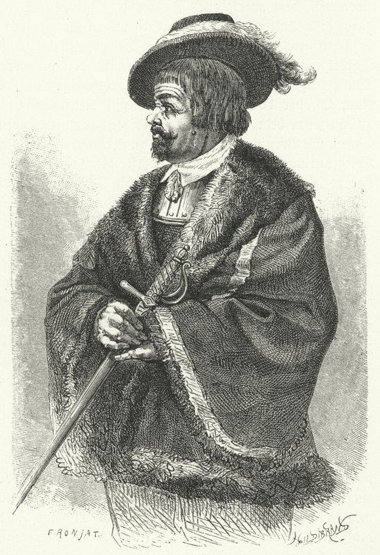 Sir Thomas, Lord Fairfax, głównodowodzący armii parlamentarnej w angielskiej wojnie domowej (rycina) autorstwa German School