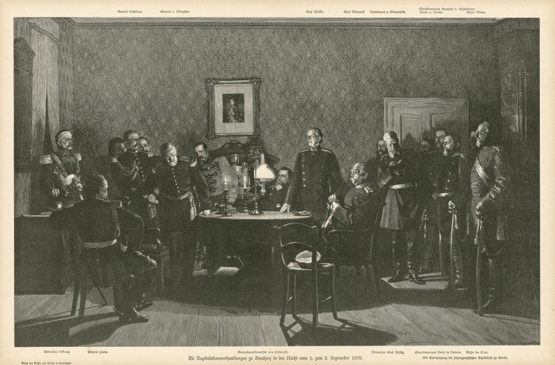 Negocjacje kapitulacji w Donchery we Francji, 1-2 września 1870 r autorstwa German School