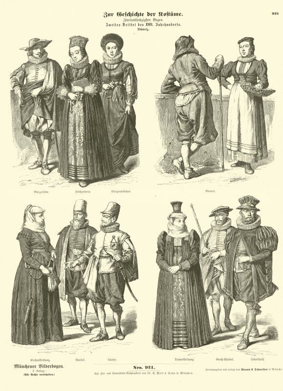 Stroje szwajcarskie, połowa XVII wieku autorstwa German School