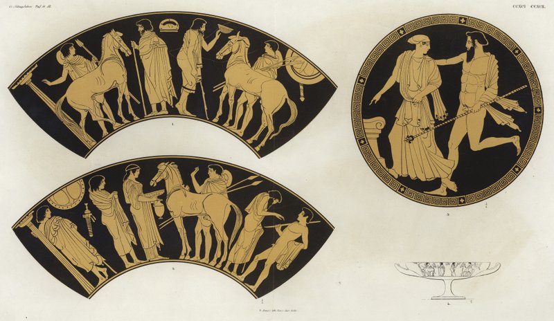 Taygete i Zeus autorstwa German School