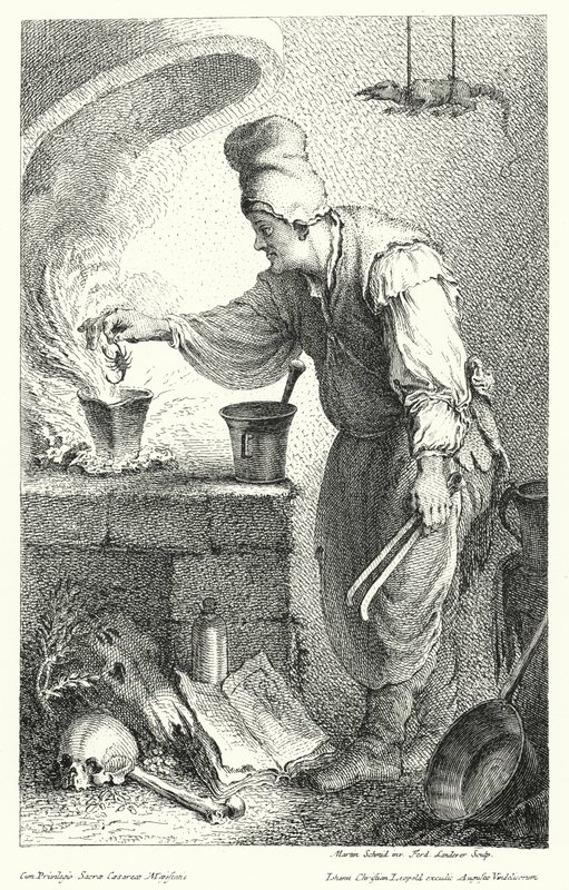Alchemik (rycina) autorstwa German School