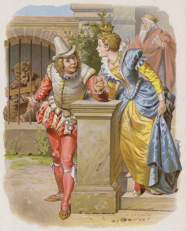 Sprytny mały krawiec (chromolitho) autorstwa German School