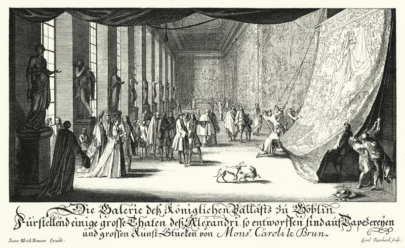 Galerie des Gobelins, Paryż (grafika) autorstwa German School