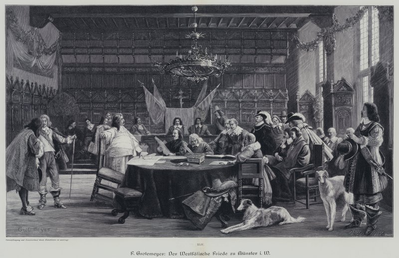 Pokój westfalski kończący wojnę trzydziestoletnią, Munster, Niemcy autorstwa German School