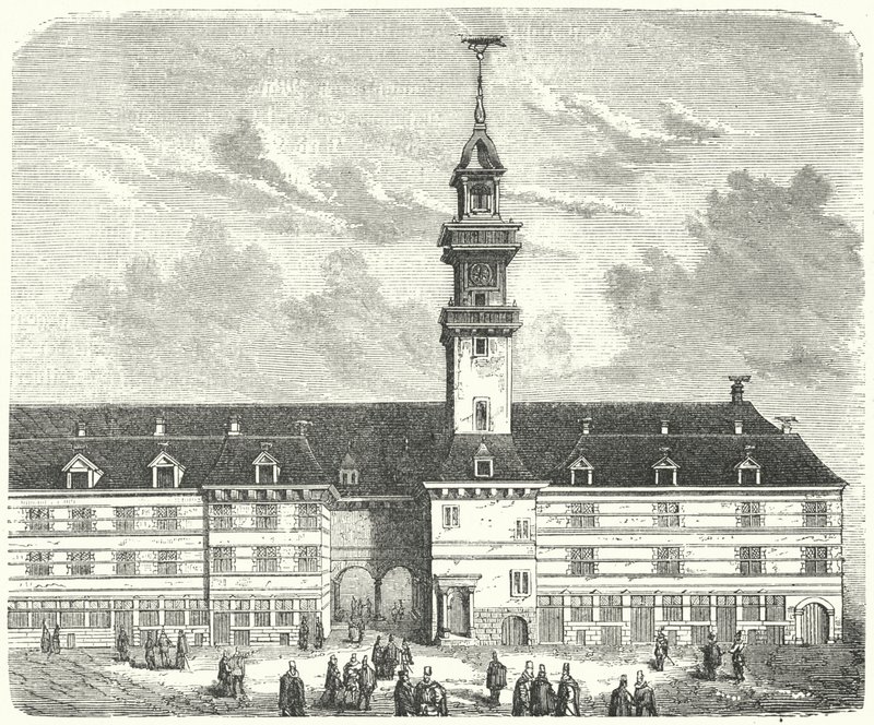 Oryginał Royal Exchange, Londyn (grawerowanie) autorstwa German School