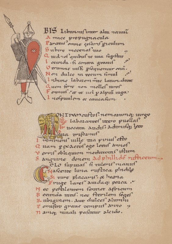 Poezja Horacego w XII-wiecznym francuskim rękopisie autorstwa German School