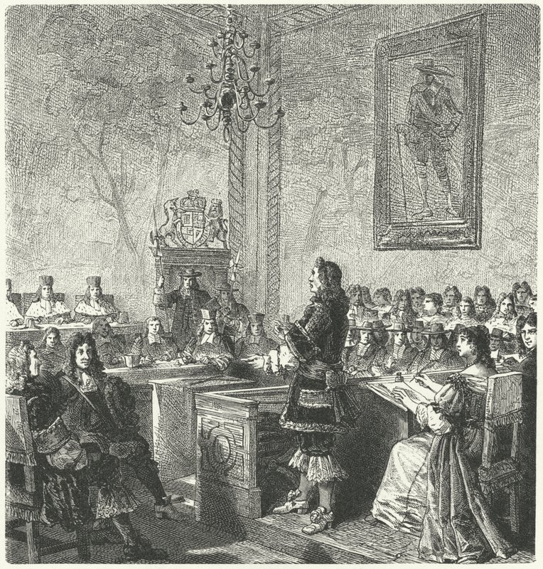 Proces Williama Russella, Lorda Russella, za zdradę króla Karola II autorstwa German School