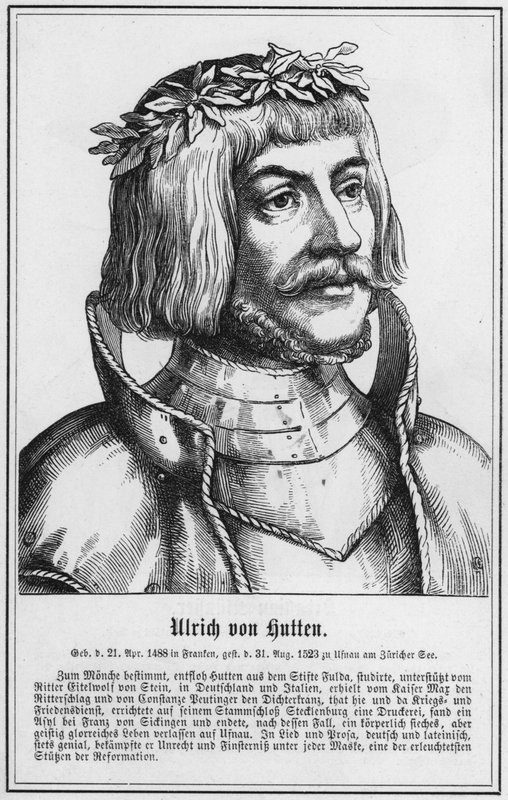Ulrich von Hutten (grafika) autorstwa German School