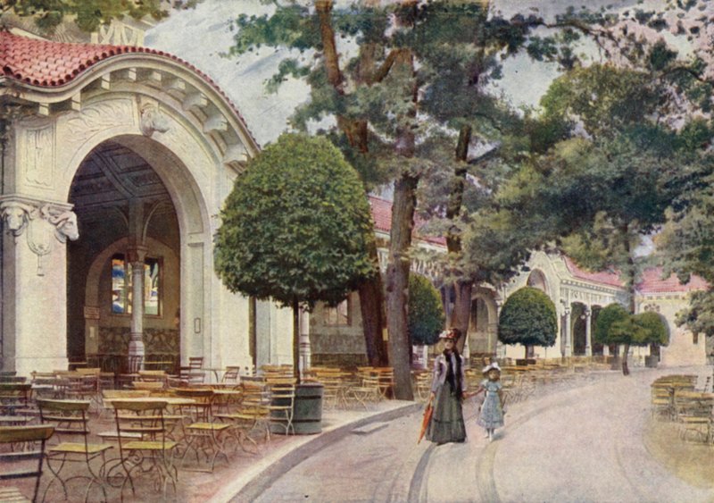 Wiedeńska Kawiarnia, Ogród Zoologiczny w Berlinie, Niemcy (kolor lito) autorstwa German School