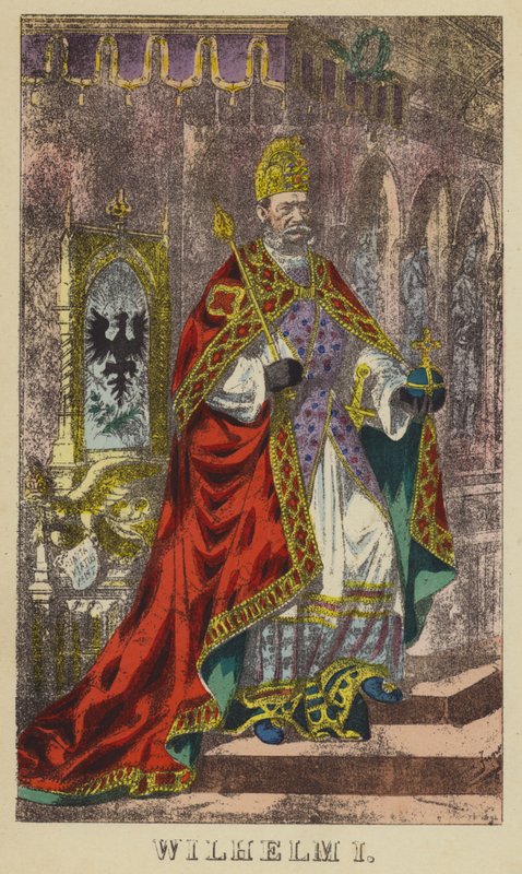 Wilhelm I (kolorowy grawerunek) autorstwa German School