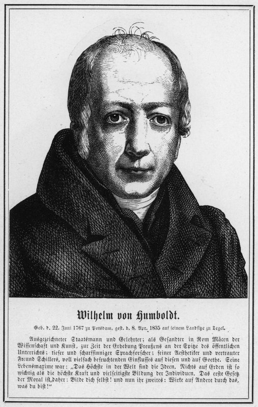 Wilhelm von Humboldt (grafika) autorstwa German School