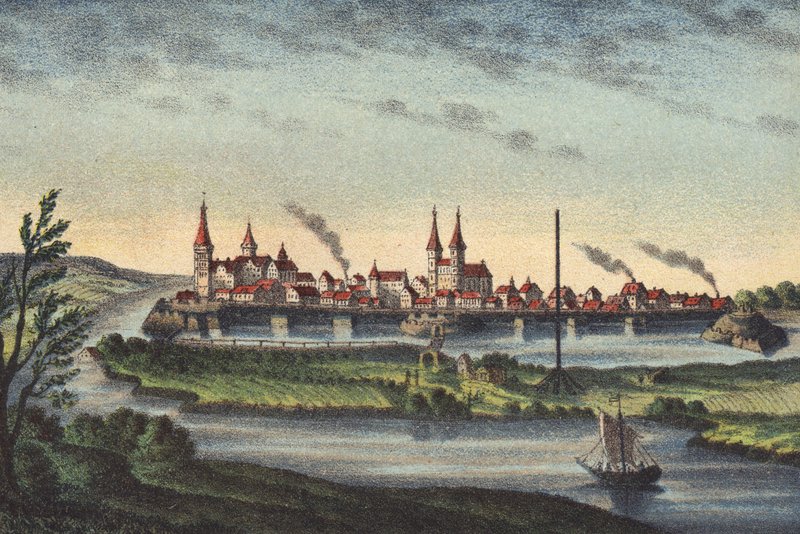 Wittenberga, stolica Chur-Sachsen, nad Łabą, 1546 autorstwa German School