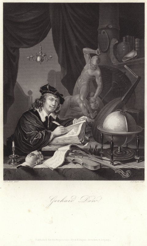 Portret Gerrita Dou autorstwa Gerrit Dou
