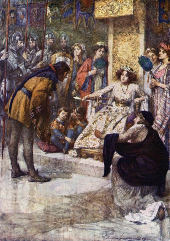 Georges twierdził, że Adventure (kolorowa litografia) autorstwa Gertrude E. Demain (after) Hammond