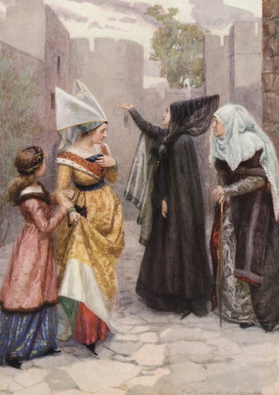 Szekspir, Król Ryszard III (kolorowa litografia) autorstwa Gertrude E. Demain (after) Hammond