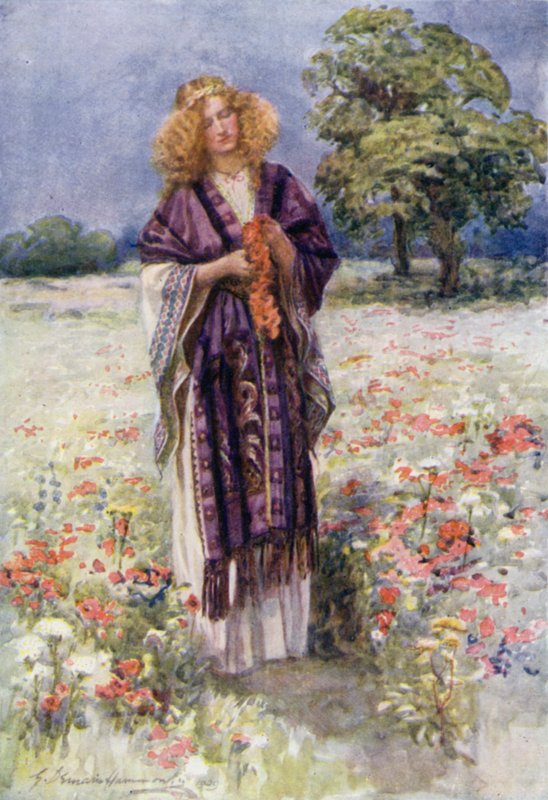 The Fair Serena (litografia kolorowa) autorstwa Gertrude E. Demain (after) Hammond