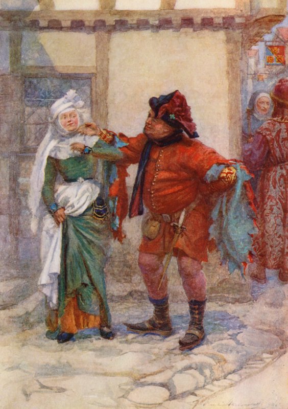 Sztuka Williama Szekspira: Henryk IV (kolorowa litografia) autorstwa Gertrude E. Demain (after) Hammond