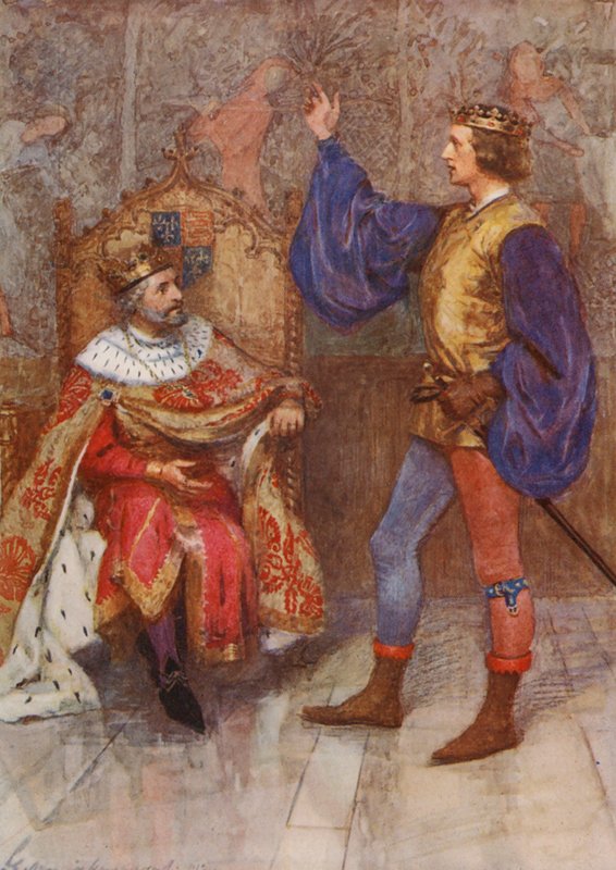 Sztuka Williama Szekspira: Henryk IV (kolorowa litografia) autorstwa Gertrude E. Demain (after) Hammond