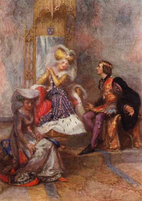 Sztuka Williama Szekspira: Henryk V (kolorowa litografia) autorstwa Gertrude E. Demain (after) Hammond