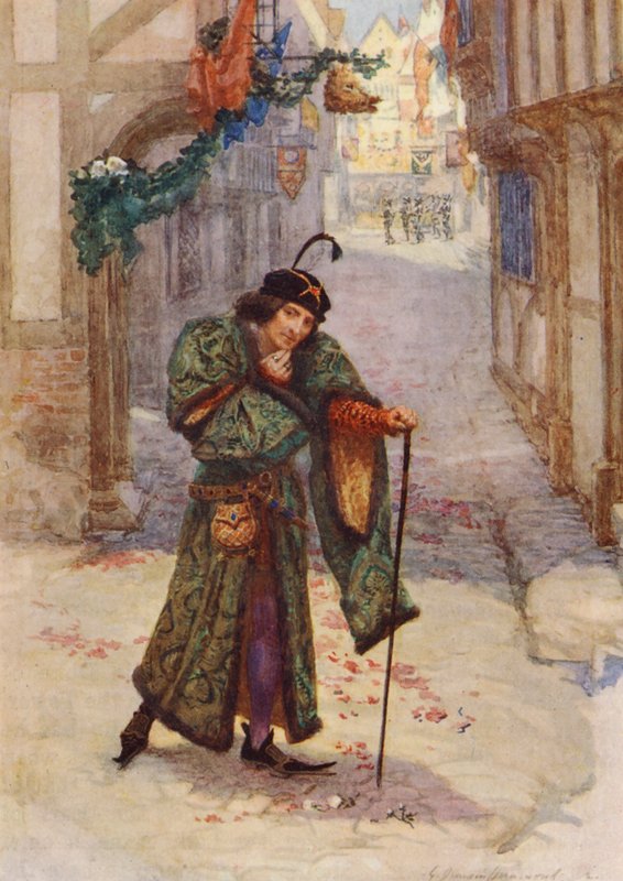 Sztuka Williama Szekspira: Ryszard III (kolorowa litografia) autorstwa Gertrude E. Demain (after) Hammond