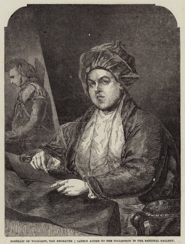 Portret Woolletta, grawera; ostatnio dodane do Kolekcji w Galerii Narodowej autorstwa Gilbert Stuart