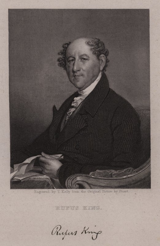 Rufus King, amerykański prawnik, polityk i dyplomata autorstwa Gilbert Stuart