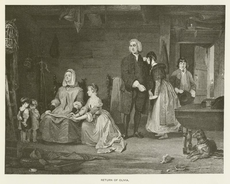 Powrót Olivii autorstwa Gilbert Stuart after Newton