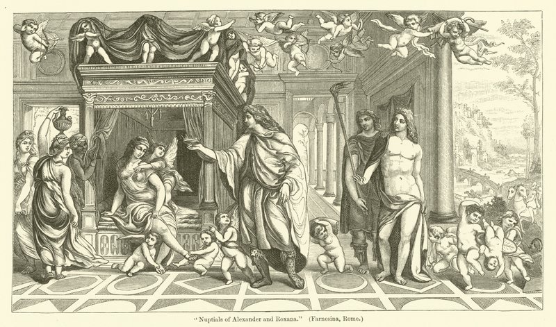 Ślub Aleksandra i Roksany autorstwa Giovanni Antonio Bazzi Sodoma